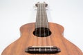 Classic wooden ukulele with four nylon string