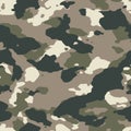 Classic woodland seamless camo Royalty Free Stock Photo