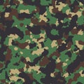 Classic woodland seamless camo pattern Royalty Free Stock Photo