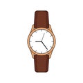 Classic wrist watch. Vector illustration decorative design