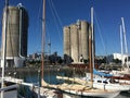 Classic yachts mooring in Wynyard Quarter in Auckland New Zealand