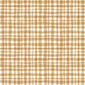 Classic yellow checked watercolor seamless pattern