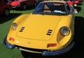 Classic yellow italian sports car Royalty Free Stock Photo