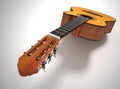 Classical acoustic guitar Royalty Free Stock Photo