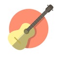 Classical acoustic guitar. Royalty Free Stock Photo