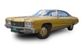 Classical American Car 1971 Chevrolet Caprice. White Backround