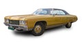 Classical American Car 1971 Chevrolet Caprice. White Backround