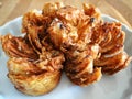Classical American dish Deep Fried Blooming Onion Royalty Free Stock Photo