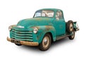 The Classical American Pickup truck Chevrolet 3100 Series 1947. White background Royalty Free Stock Photo