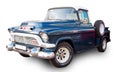 Classical American 1950s pickup truck GMC 100. White background Royalty Free Stock Photo