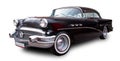 Classical American vintage car Buick Special 1956. White background