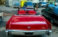 Classical American vintage car 1970 Cadillac DeVille Convertible. Back view Royalty Free Stock Photo