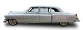 Classical American Vintage car 1950 Cadillac Limousine. White background