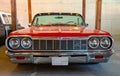 Classical American Vintage car Chevrolet Impala 1964. Front view Royalty Free Stock Photo