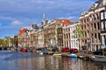 Classical Amsterdam view. Royalty Free Stock Photo