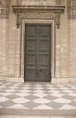 Classical antic door - closed