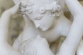Classical antique marble sculptures from ancient Greek and Roman culture.