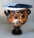 Classical Archaic Greek red on black pottery