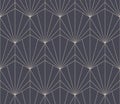 Classical Artdeco Outline Seamless Pattern Vector Fancy Abstract Background
