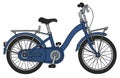 The classical blue bicycle