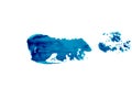 Classical blue paint stroke Royalty Free Stock Photo
