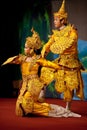 Classical burmese dance Royalty Free Stock Photo