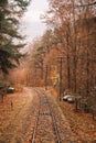 Railway road from the Heidelberg town up the hill. Royalty Free Stock Photo