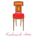 Beautiful classical chair Directoire doodle
