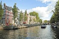 Classical city scenic from Amsterdam Netherlands Royalty Free Stock Photo