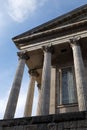 Classical columns of Birmingham Town Hall Royalty Free Stock Photo