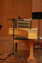 Classical concert stage,Golden Piano Cello