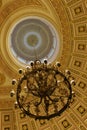 Classical Dome Ceiling with Chandelier