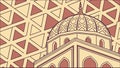 Classical Dome Structure Vector Art, vector design Generative AI Royalty Free Stock Photo