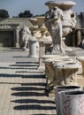 Classical garden statues, planters, mantelpieces Royalty Free Stock Photo