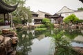 The Master of Nets Garden, inner pond area, Suzhou, China. Royalty Free Stock Photo