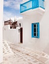 Classical Greek architecture of the streets Royalty Free Stock Photo