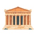 Classical Greek architecture a symbol of history Royalty Free Stock Photo