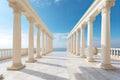 Classical Greek style colonnade