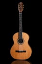 Classical guitar acoustic made by luthier Luciano Queiroz Royalty Free Stock Photo