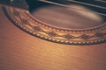 Classical guitar closeup