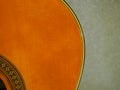 Classical Guitar Font Sound Hole Focus Retro View