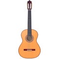 Classical guitar, front view Royalty Free Stock Photo