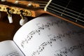 Classical guitar tuners Royalty Free Stock Photo