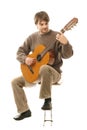 Classical guitarist guitar Royalty Free Stock Photo