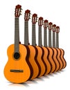 Classical Guitars Collection Royalty Free Stock Photo