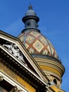 Historical library building in Budapest, Hungary