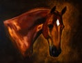 Classical Horse Portrait Painting