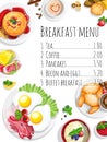 Classical hotel breakfast menu