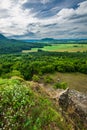 Classical hungarian landscape of Balaton Uplands, Kali-Basin, Hungary Royalty Free Stock Photo