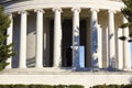 Classical Ionic fluted columns of the Thomas Jefferson Memorial, West Potomac Park, Washington DC Royalty Free Stock Photo